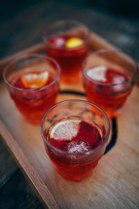 Close-up of drink on table