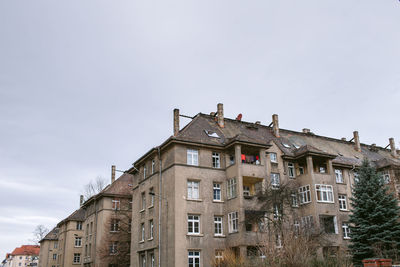 Low angle view of buildings against sky