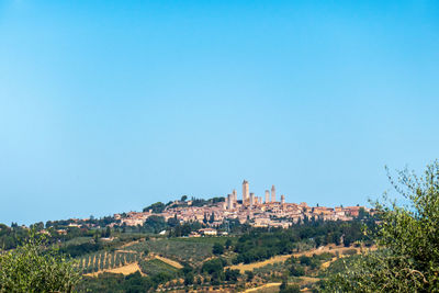 Skyline of little town of san gimignano, tuscany