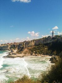 Scenic view of sea against sky