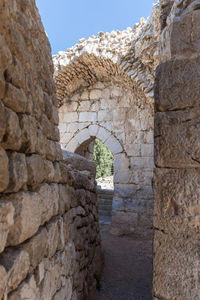 Stone wall of historical building