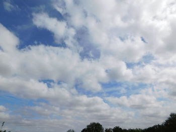 Low angle view of clouds in sky