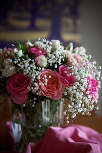 Close-up of rose bouquet