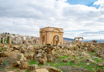 View of historic building against sky