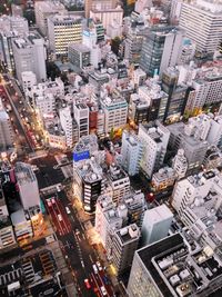 Aerial view of city