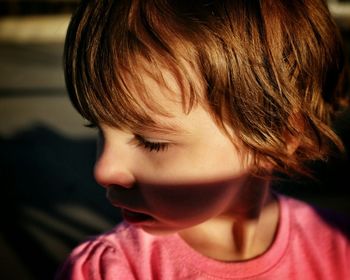 Close-up of girl