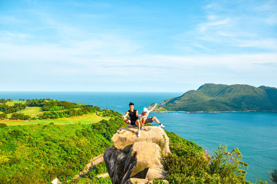 Scenic view of sea against sky