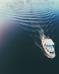 View of boats in water