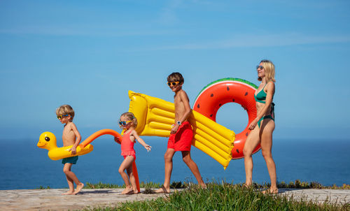 Group of people at beach