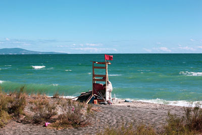 Beautiful sea view from pomorie, bulgaria.