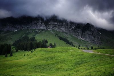 Scenic view of landscape against sky