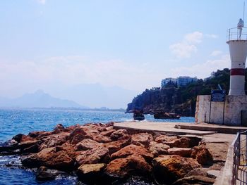 Scenic view of sea against sky