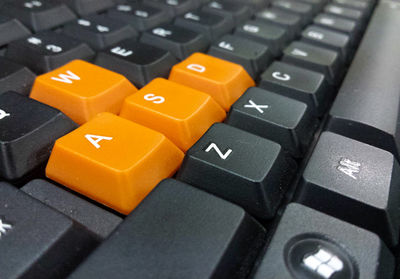 Close-up of computer keyboard