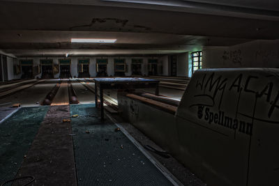 Empty subway station