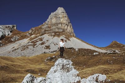 Man standing on mountain