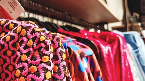 Low section of woman standing in store