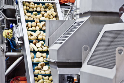 High angle view of food for sale in store