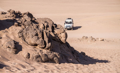 Aerial view of desert