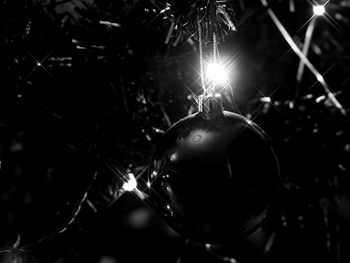 Close-up of illuminated christmas decoration