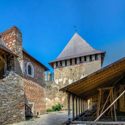 Khotyn, ukraine 11.07.2021. khotyn fortress in chernivtsi region of ukraine on a sunny summer day