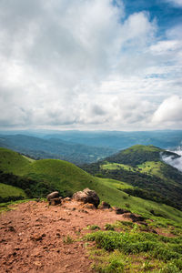 Scenic view of landscape against sky