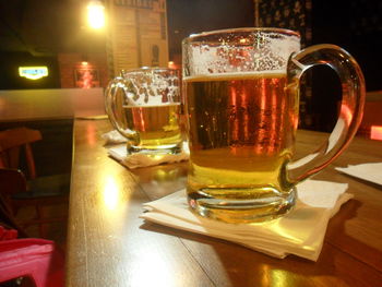 Close-up of drink on table