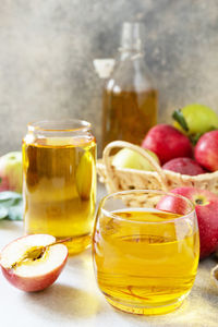 Close-up of drink on table