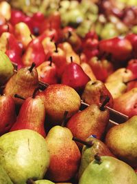 Full frame shot of fruits for sale in market