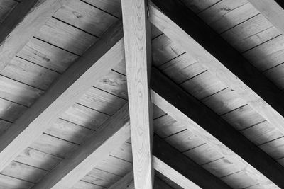 Full frame shot of wooden ceiling