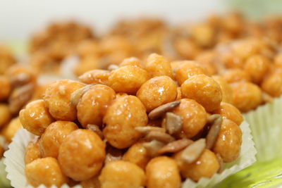 Close-up of sweet food in plate