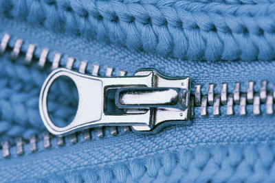 Close-up of zipper