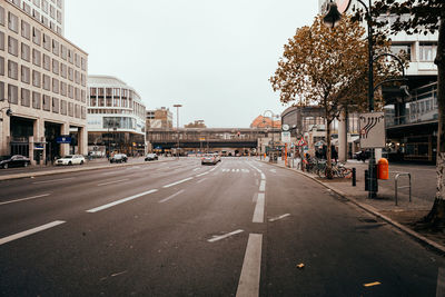 View of city street