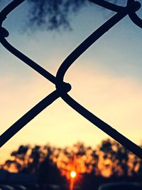 Close-up of chainlink fence