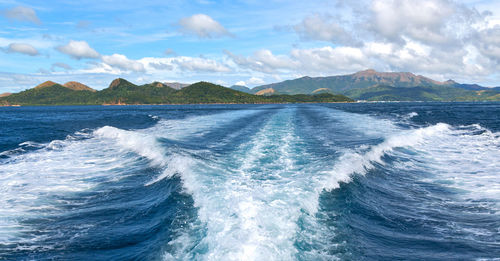 Scenic view of sea against sky