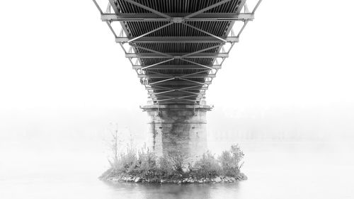 View of bridge against clear sky