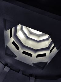 Low angle view of spiral staircase