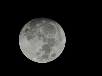 Low angle view of moon in sky