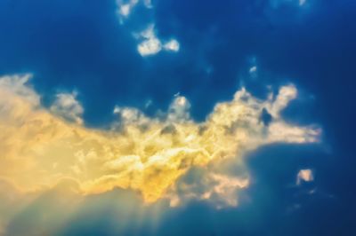 Low angle view of clouds in sky