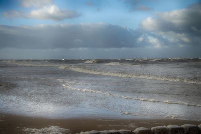 Scenic view of sea against sky