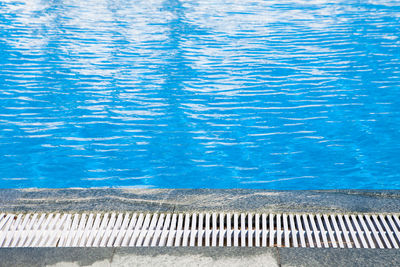 High angle view of swimming pool