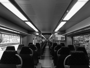 Interior of train