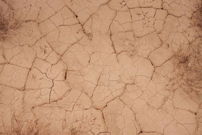 Full frame shot of cracked wall