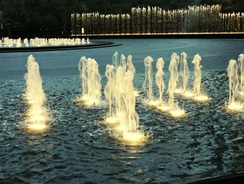 Close-up of frozen lake during winter