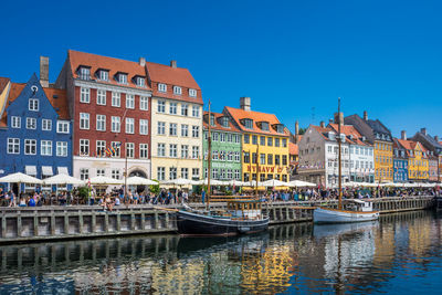 The famous nyhavn in copenhagen