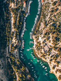 High angle view of landscape