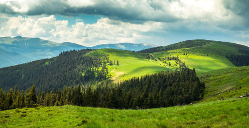 Panoramic view of landscape against sky