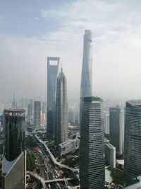 View from the oriental pearl tower in shanghai, china.