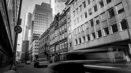 Cars on street in city