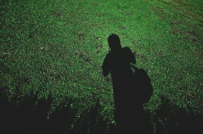 Silhouette people at night