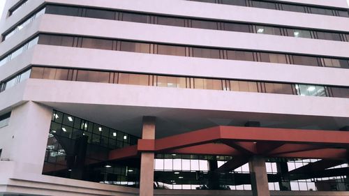 Low angle view of modern building in city